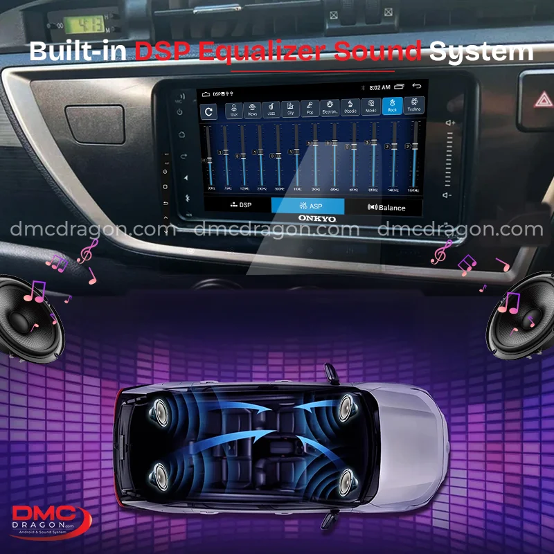 Toyota Universal 7in Onkyo X-QD1120-TY Android CarPlay Panel 2GB+