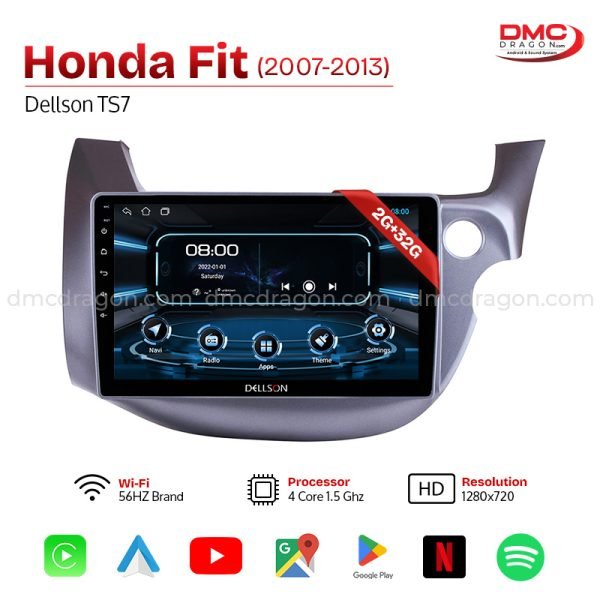 Honda Fit 2007-13 Dellson TS7 Android Car LCD Panel 2GB+32GB