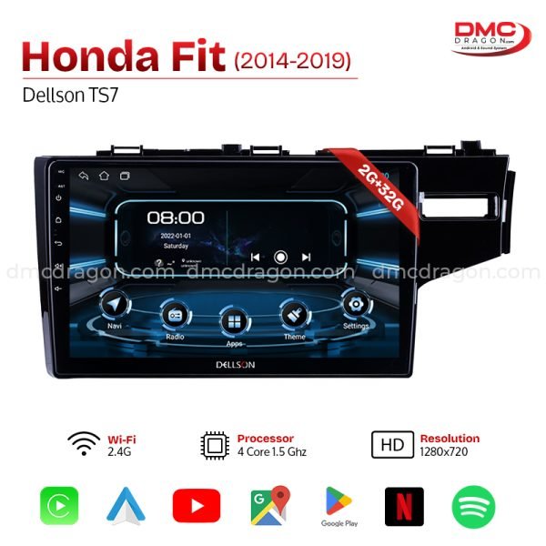 Honda Fit 2014-19 Dellson TS7 Android Car LCD Panel 2GB+32GB