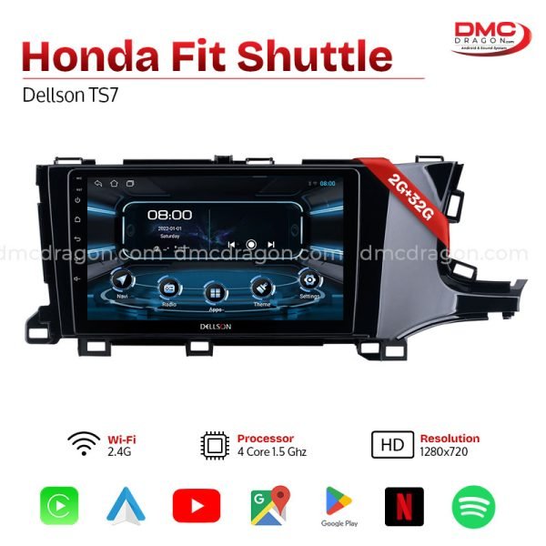 Honda Fit Shuttle Dellson TS7 Android Car LCD Panel 2GB+32GB — 9in Screen