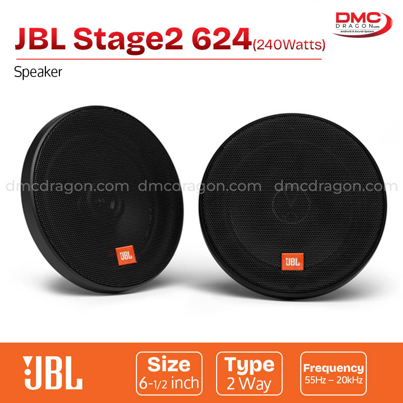 JBL Stage2 624 Coaxial Car Speaker 240W Peak / 40W RMS 2-Way