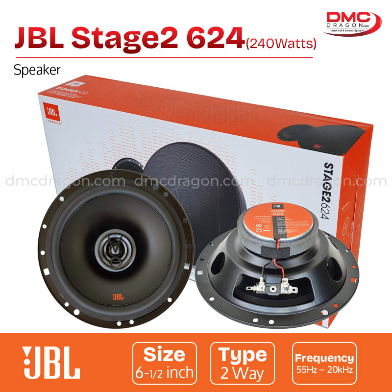 JBL Stage2 624 Coaxial Car Speaker 240W Peak / 40W RMS 2-Way
