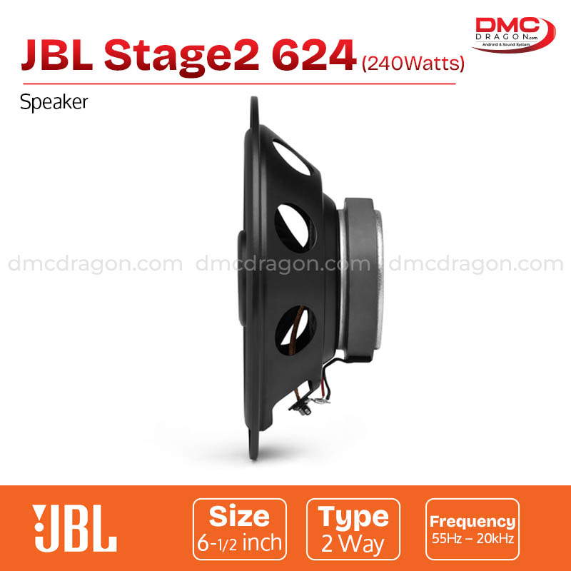 JBL Stage2 624 Coaxial Car Speaker 240W Peak / 40W RMS 2-Way