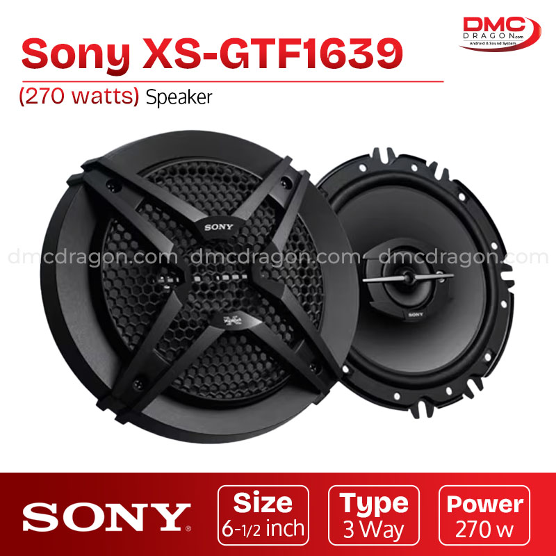 Sony XS-GTF1639 Coaxial Car Speakers 45 Watts RMS / 270 Watts Max