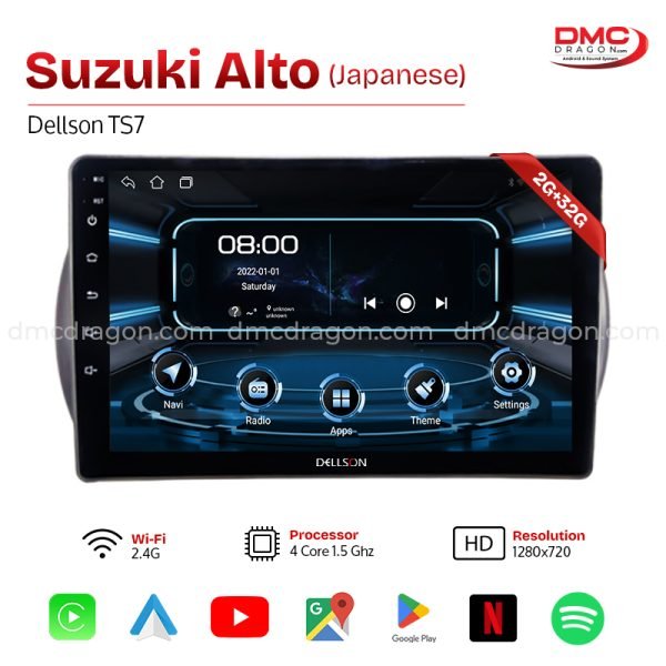 Suzuki Alto Japanese Dellson TS7 Android Car LCD Panel 2GB+32GB