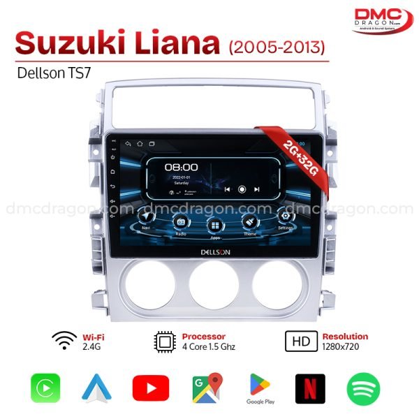 Suzuki Liana 2005-2013 Dellson TS7 Android Car LCD Panel 2GB+32GB