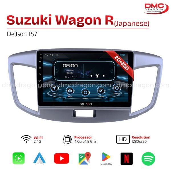 Suzuki Wagon R Japanese Dellson TS7 Android Car LCD Panel 2GB+32GB