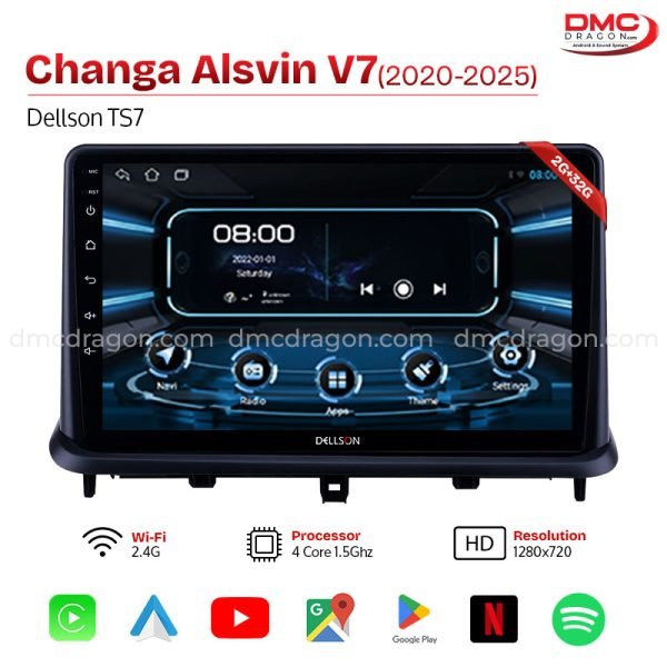 Changan Alsvin V7 2020-2025 Dellson TS7 Android Car LCD Panel 2GB+32GB | 9in Screen
