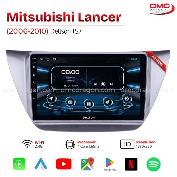 Mitsubishi Lancer 2006-2010 Dellson TS7 Android Car LCD Panel 2GB+32GB