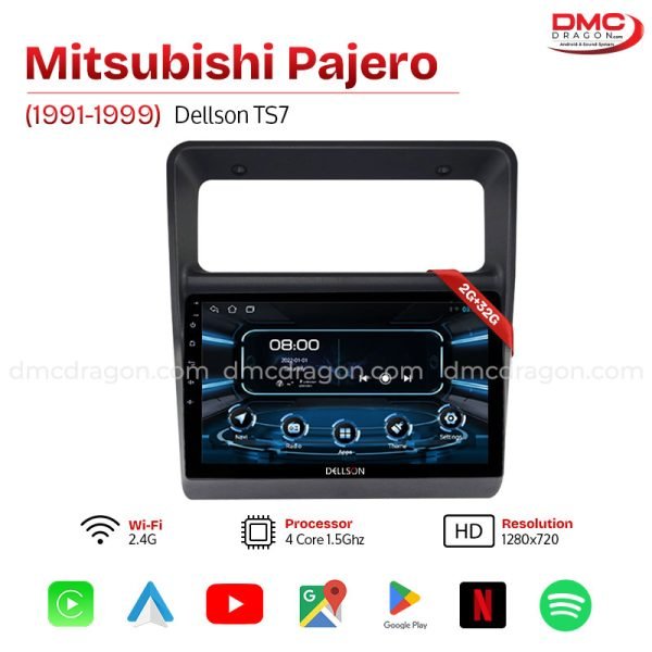 Mitsubishi Pajero 1991-1999 Dellson TS7 Android Car LCD Panel 2GB+32GB