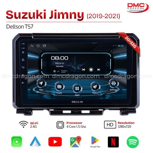 Suzuki Jimny 2019-2021 Dellson TS7 Android Car LCD Panel 2GB+32GB