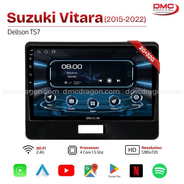 Suzuki Wagon R Japanese 2014-2029 10 Inch Dellson TS7 Android Car LCD Panel 2GB+32GB