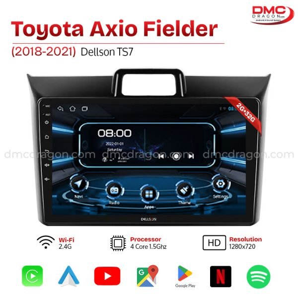 Toyota Axio Fielder 2018-2021 Dellson TS7 Android Car LCD Panel 2GB+32GB
