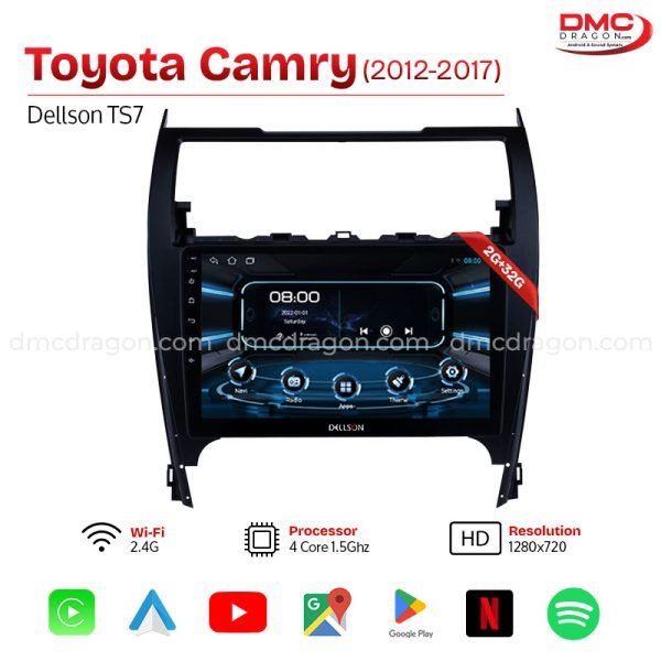 Toyota Camry 2012-2017 Dellson TS7 Android Car LCD Panel 2GB+32GB