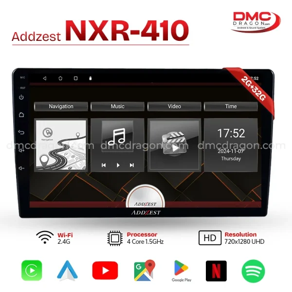Addzest NXR-410 Android Car LCD Panel & Carplay 2GB+32GB