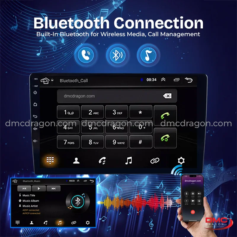 Click 6580 Android Car LCD Panel & Head Unit 1GB+16GB | DMC Dragon
