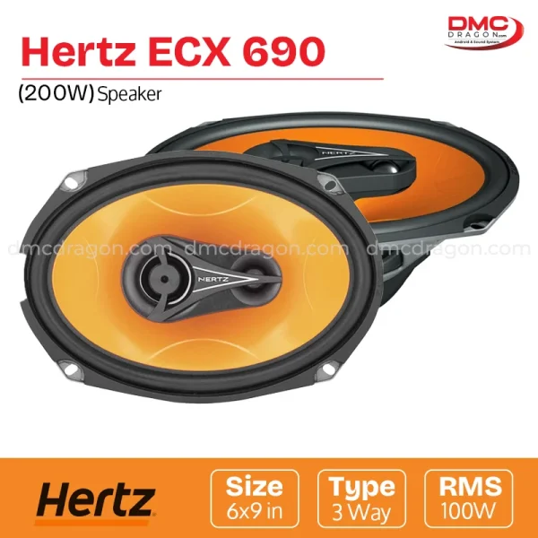 Hertz ECX 690 200W Car Speaker 6x9 in Three Way