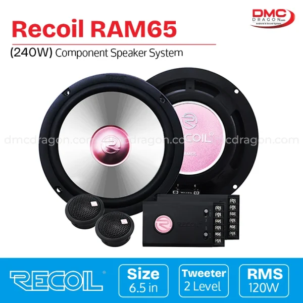 Recoil RAM65 Rose Gold Series 6.5in Component Speaker System