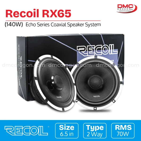 Recoil Rx65 Echo Pro Series Coaxial Speaker 2 Way 6.5 Inch