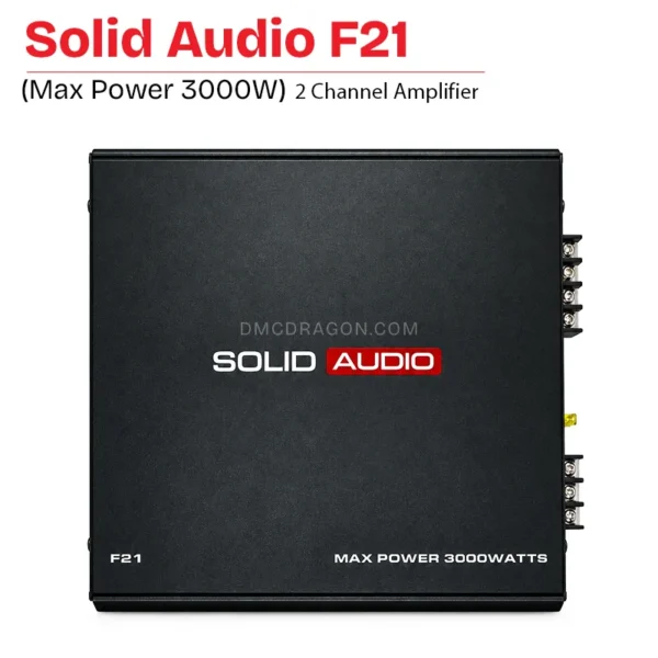 Solid Audio F21 Max Powers 3000W Amplifier Two Channels