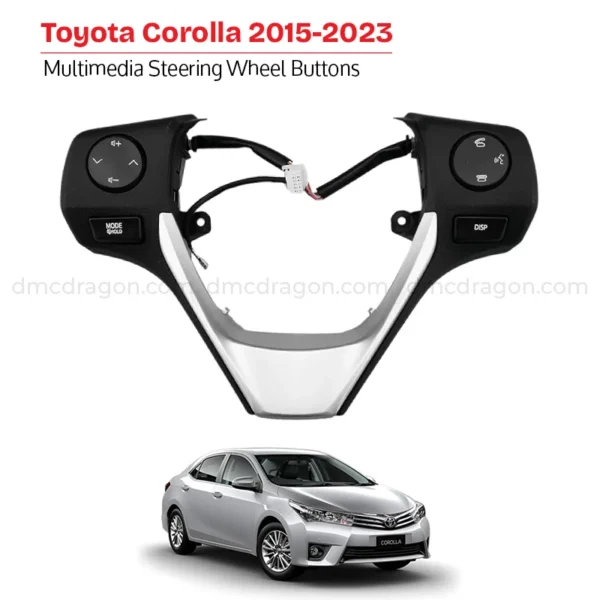 Toyota Corolla 2015-2023 Multimedia Steering Wheel Buttons