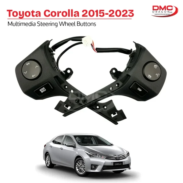 Toyota Corolla 2015-2023 Multimedia Steering Wheel Buttons