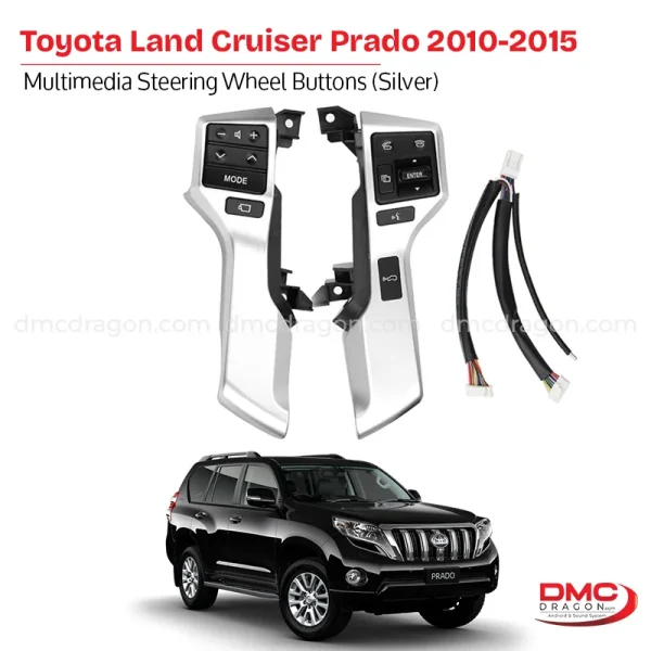 Toyota Land Cruiser Prado 2010-2015 Multimedia Steering Wheel Buttons