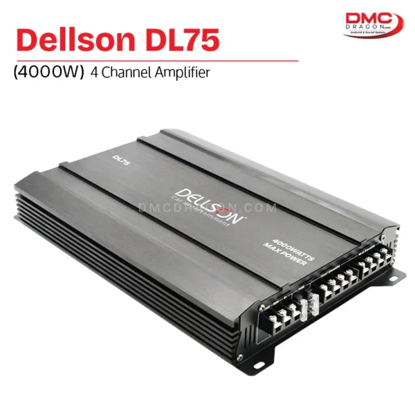 Dellson DL75 Max Powers 4000W Car Amplifier 4-Channel