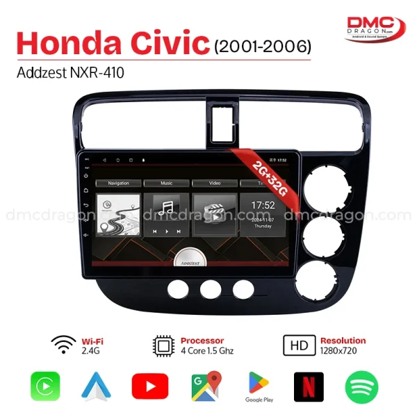 Honda Civic 2001-2006 Addzest NXR-410