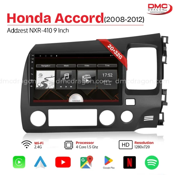 Honda Civic 2007-2012 Addzest NXR-410 Android