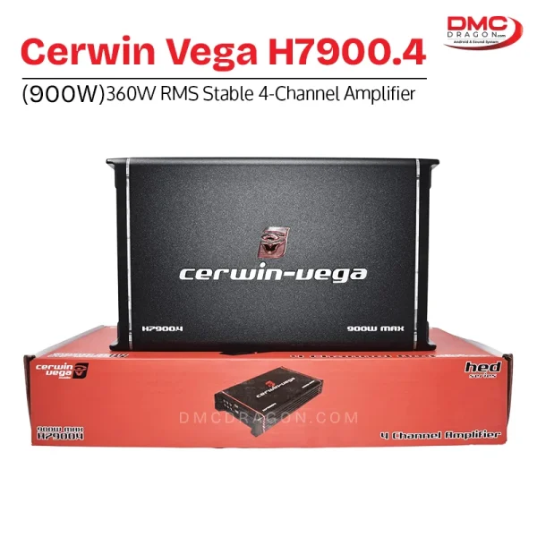 Cerwin Vega H7900.4 2-ohm Stable 4-Channel Amplifier 900W Max/360W RMS