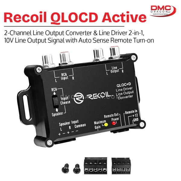 Recoil QLOCD Active 2-Channel Line Output Converter & Line Driver 2-in-1