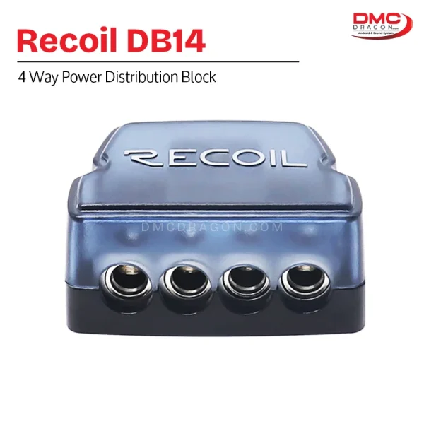 Recoil DB14 Recoil 4 Way Power Distribution Block Car Audio Amplifier Splitter