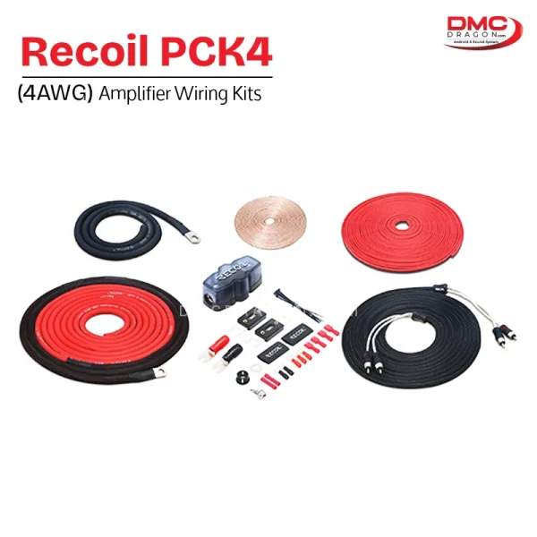 Recoil PCK4 Premium 4AWG OFC Complete Amplifier Wiring Kits
