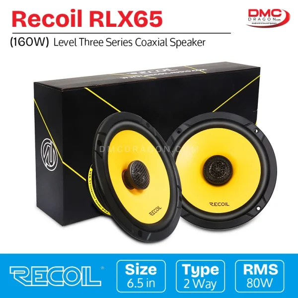Recoil RLX65 Level-3 Series 6.5-Inch Car Audio Coaxial Speaker 160W