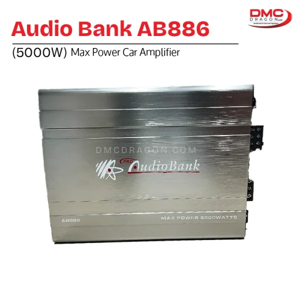 AudioBank AB886 Class AB 4 Channel Car Amplifier 5000W Max Power