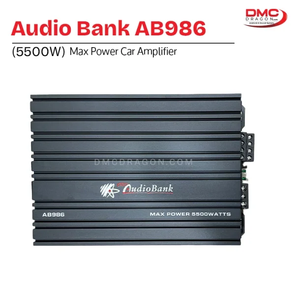 Audio Bank AB986 Class AB 4 Channel Car Amplifier 5500W Max Power