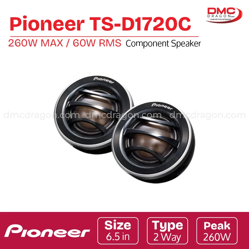 Pioneer TS-D1720C D-Series 260W Max / 60W RMS Component Speaker