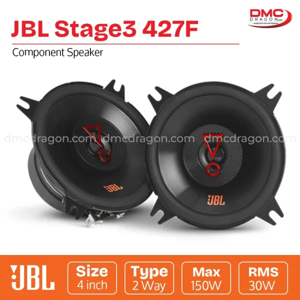 JBL Stage3 427F Car Speaker 4in 30W RMS / 150W Peak Original