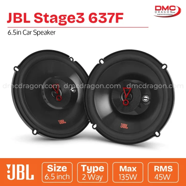 JBL Stage3 637F Car Speaker 6.5in 45Wrms /135W Peak Original