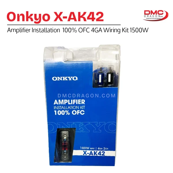 Onkyo X-AK42 Amplifier Installation Wiring Kit 100% OFC – 4Ga / 1500W 2-Channel Amplifier