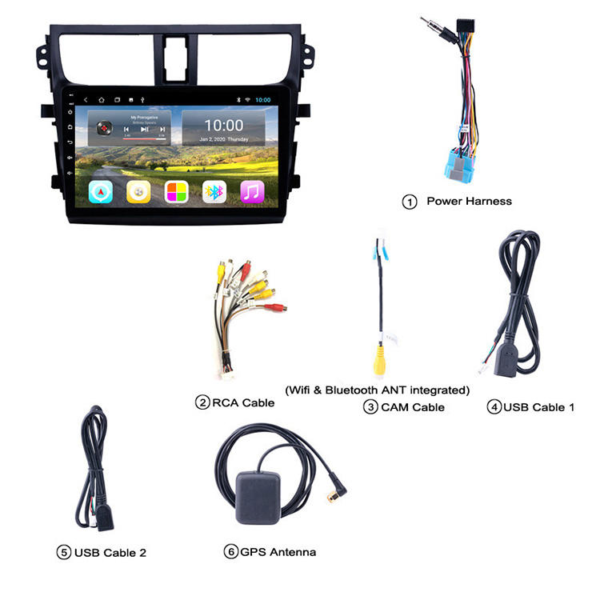 Suzuki New Cultus 2017 Android Frame With Wiring 09"