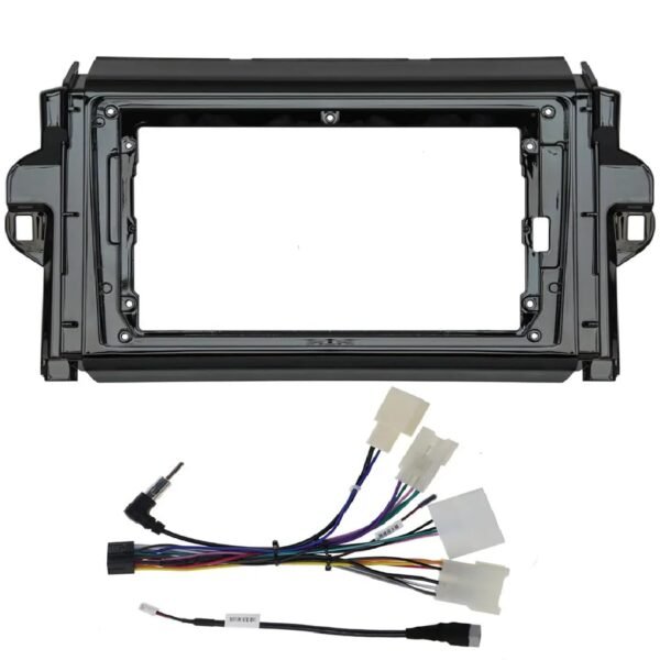Toyota Fortuner 2016-2024 Android Frame With Wiring Black 09"