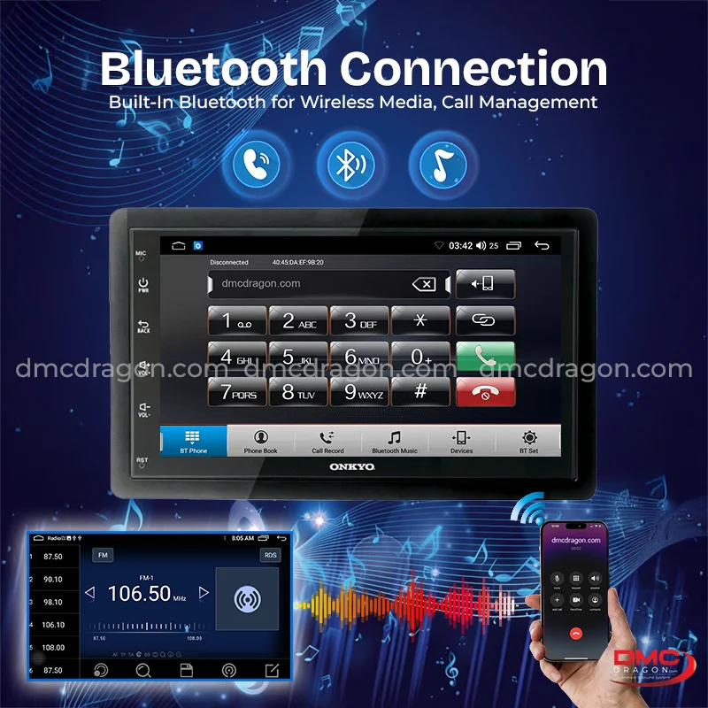 Universal 7in Onkyo X-QD1120-A7Z Android CarPlay Panel 2GB+32GB