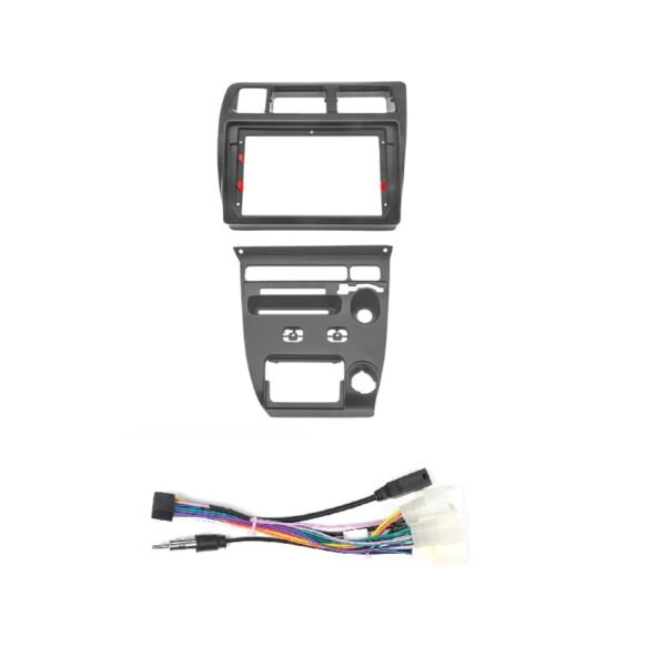 Toyota Corolla 1996-2000 Android Frame With Wiring Black 09"