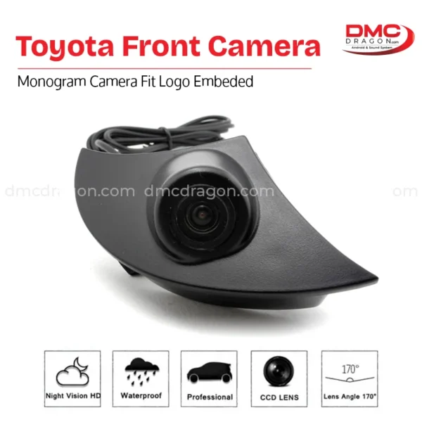 Toyota Corolla Front Logo Camera Waterproof IP67 Wide Angle