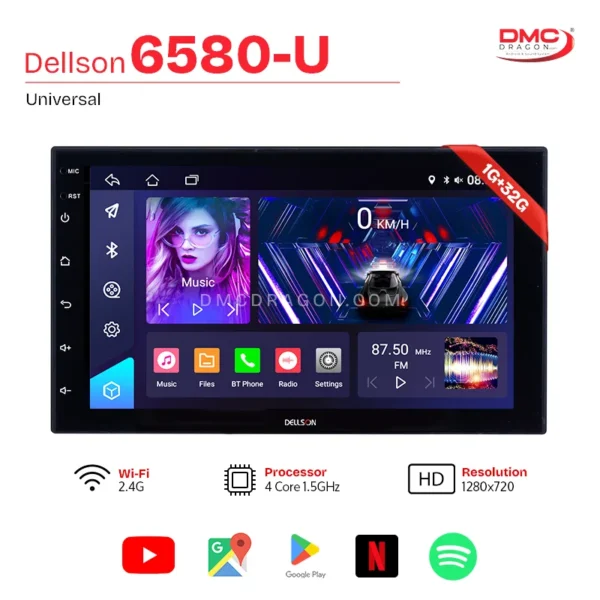 Dellson 8163-U Universal Android Panel 7in Screen | 1GB+32GB