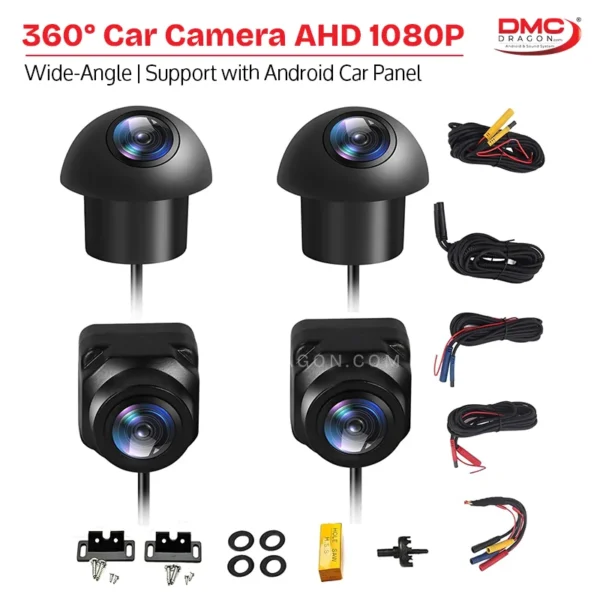 Universal 360° Car Camera AHD 1080P Compatible with Car Android Screen