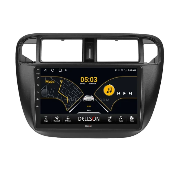 Honda Civic 1996-2000 Dellson 8550 Android Panel CarPlay | 9in IPS Screen