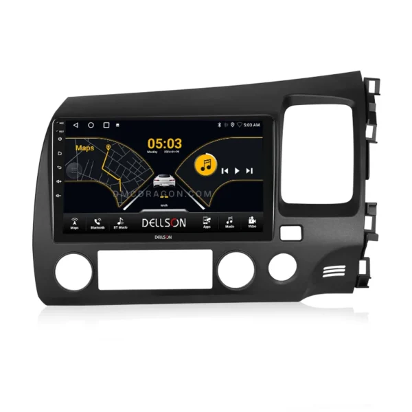 Honda Civic Reborn 2007-2012 Dellson 8550 Android Panel CarPlay | 9in IPS Screen